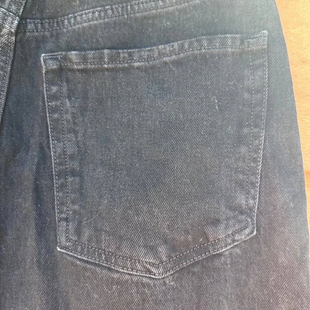 Wild Fable High-Rise Black Baggy Jeans With Distressed Knees Size 8/29 Cotton Bl - Picture 14 of 14